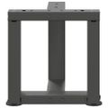 vidaXL Nohy konferenčného stolíka v tvare T, 2 ks, antracitové, 30x25x(30-31) cm, oceľ