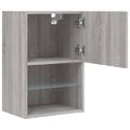 vidaXL TV skrinky s LED svetlami 2 ks sivé sonoma 40,5x30x60 cm