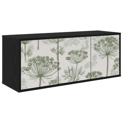 vidaXL Nástenný TV kabinet GOTHA 102 x 33 x 40 cm Čierny dub