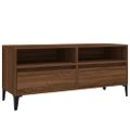 vidaXL TV skrinka hnedý dub 100x34,5x44,5 cm kompozitné drevo