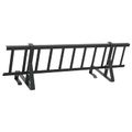 vidaXL Strážca snehu na streche Čierna 100 x 29,5 x 34,5 cm Oceľ