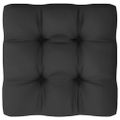 vidaXL 11-dielna záhradná súprava s podložkami sivá borovicový masív