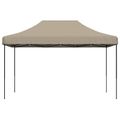vidaXL Skladací pop-up párty stan sivohnedý 440x292x315 cm