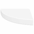 vidaXL Plávajúce rohové police 2 ks, biele 25x25x3,8 cm, MDF