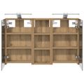 vidaXL Set kabinetov do kúpeľne 3 ks 80 x 10,5 x 50 cm