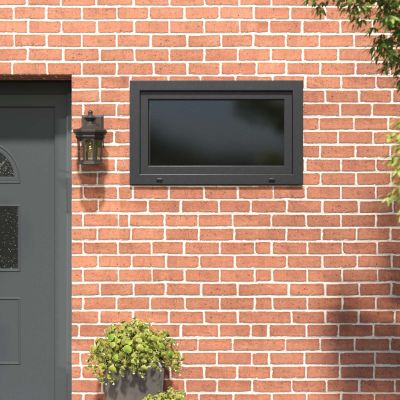 vidaXL Podkrovné okno RISOR 100 x 70 cm PVC a sklo Antracitová