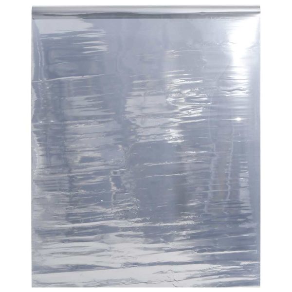vidaXL Solárna fólia statický reflexný efekt strieborná 90x2000 cm PVC