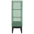 vidaXL Záhon s krytom na skleník ratanový vzhľad 80x40x140 cm