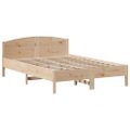 vidaXL Posteľ s knižnicou bez matraca 150x200 cm borovicový masív