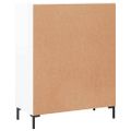 vidaXL Komoda lesklá biela 69,5x34x90 cm spracované drevo