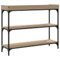 vidaXL Konzolový stolík s policami dub sonoma 100x30x80 cm