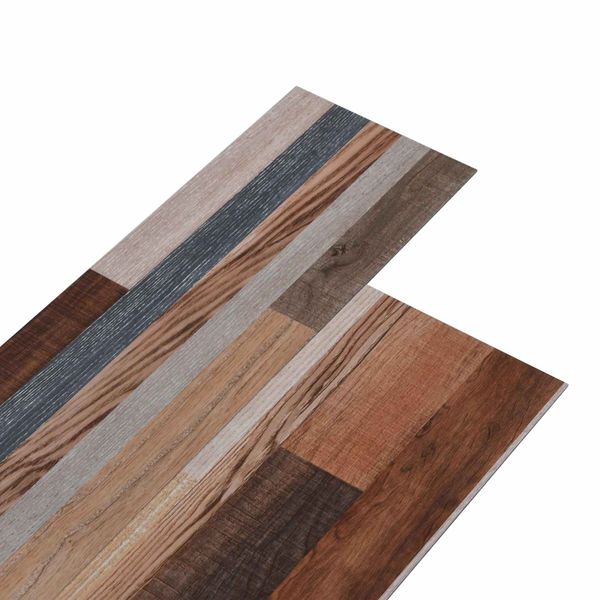vidaXL Samolepiaca podlahová doska 32 pcs Viacfarebný 4,46 m² PVC
