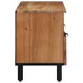 vidaXL TV skrinka Hnedá 100 x 33,5 x 46 cm Masívne mango drevo