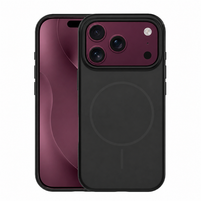 Silicone Thin Mag case for iPhone 17 Pro 6,3" / 18 Pro 6,3" black