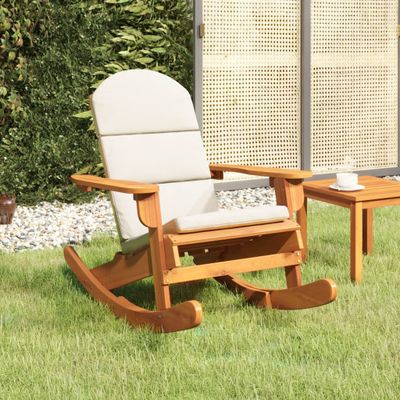vidaXL Adirondack Hojdacie kreslo s vankúšmi masívne akáciové drevo