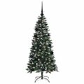 vidaXL Umelý vianočný stromček Zelená 120 cm PVC, plast a oceľ