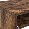 vidaXL Stôl Dymová dub Kompozitné drevo 77,5 x 43 x 79 cm
