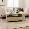 vidaXL Konferenčný stolík dub sonoma 102x55x42 cm kompozitné drevo