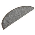 vidaXL Kobercové nášľapy na schody 15 ks sivé 56x17x3 cm