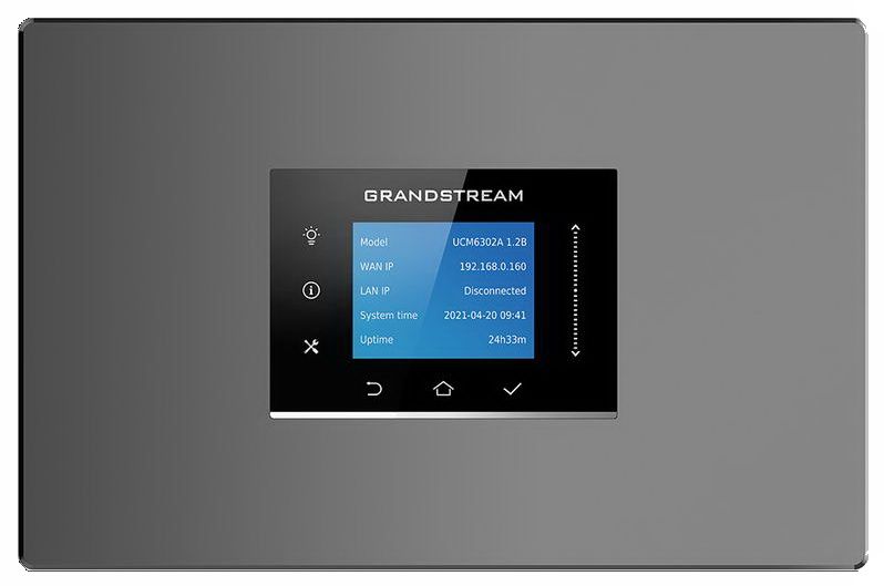 Grandstream UCM6302 Audio VoIP PBX, 500 užív., 75 súb. hov., audiokonf. 75úč., 2xFXO, 2xFXS port