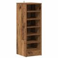 VidaXL Skrinka na topánky Old Wood 32x35x92 cm Engineered Wood