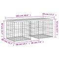 vidaXL Záhradná lavička gabiónový dizajn 103x44x42 cm masívna borovica