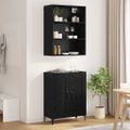 vidaXL Highboard 2 ks Čierny dub 69,5 x 34 x 180 cm Kompozitné drevo