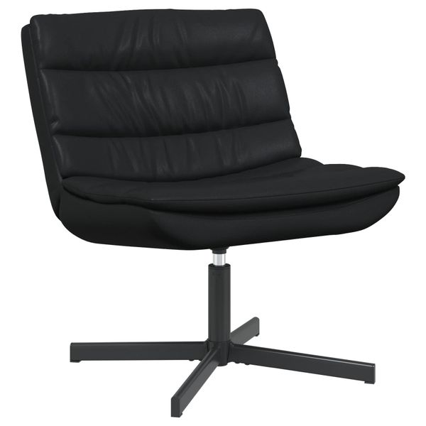 vidaXL Otočná stolička Čierna 63 x 75 x 76 cm Lesklý PU