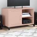 vidaXL TV skrinka ružová 68x39x43,5 cm oceľ