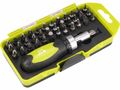 Skrutkovač ráčňový s hrotmi, 38ks, ráčňový skrutkovač s 1/4" šesťhranom, CrV EXTOL-CRAFT