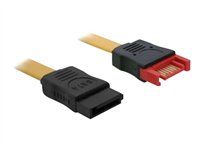 Predlžovací kábel SATA - Serial ATA 150/300/600 - SATA (M) na SATA (F) - 30 cm - priamy konektor - žltá