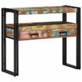 vidaXL Konzolový stôl 90 x 33 x 75 cm Masívne obnovené drevo