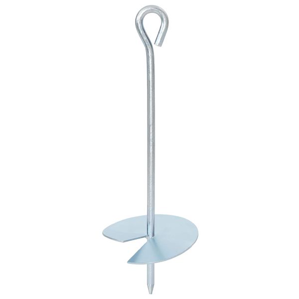 vidaXL Zemný kotviaci predmet 2 pcs Strieborná Ø10 x 30 cm