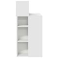 vidaXL Stôl Biela Kompozitné drevo 90 x 48 x 101,5 cm