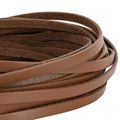 vidaXL Kožený remienok 1 Hnedá 500 x 0,5 cm Koža