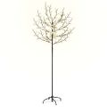 vidaXL Vianočný stromček 200 LED teplé biele svetlo kvety čerešne 180 cm