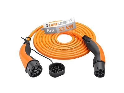 Kábel nabíjací Helix LAPP 61798 typ 2 22kW 32A 3 fázy 5m pre elektromobily