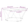 vidaXL Konferenčný stolík Sonoma dub 80 x 80 x 45 cm