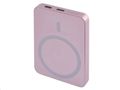 Powerbanka EMOS WI 522 /B0555S/, 5 000 mAh, 20 W+Wireless, lososová