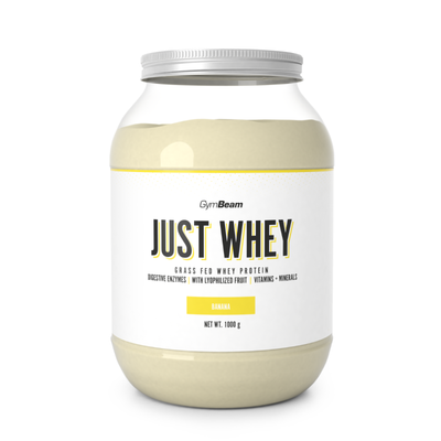 Just Whey Grass-Fed Protein – GymBeam, banán, 1000 g