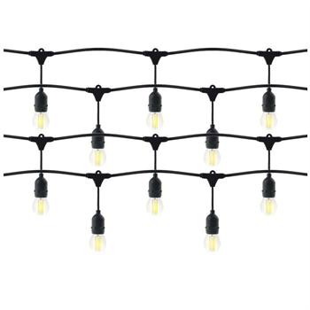 Vonkajšia párty osvetlenia girlanda VIRONE LG-1/5M/E27/3,5m, IP44, 5x LED E27, 1W, 3000K