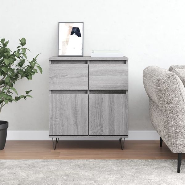 vidaXL Komoda sivý dub sonoma 60x35x70 cm spracované drevo