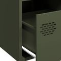 vidaXL Komoda olivovozelená 68x39x73,5 cm oceľ valcovaná za studena
