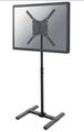 Neomounts NS-FS100BLACK / Flat Screen Floor Stand (height: 75-124 cm) / Black Stojan, VESA, pre LCD a TV, úhlopriečka 10"–55", nosnosť 20kg, výška 75-124cm, náklon 30°, oceľ, čierna