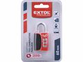 Zámok kombinačný TSA s trojmiestnym kódom, 61x32xtl.14mm EXTOL-PREMIUM