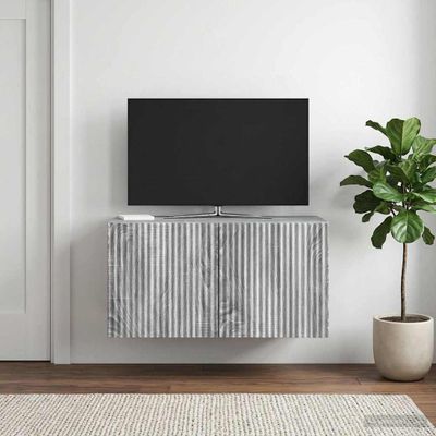 vidaXL Nástenná TV skrinka 59,5 x 31 x 30 cm Sivá sonoma