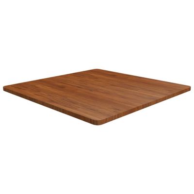 vidaXL Štvorcová stolová doska Tmavohnedá 90x90x2,5 cm lakovaný dub
