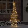 vidaXL Vianočný stromček 240 LED Teplá biela 180 cm Ratan