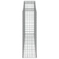 vidaXL Oblúkové gabiónové koše 8ks 300x50x160/180cm pozinkované železo