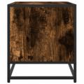 vidaXL TV skrinka dymový dub 91x40x46 cm kompozitné drevo a kov